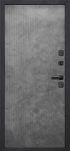 Входная металлическая дверь ISOTERMA Букле Букле графит - Бетон лофт грей купить в Беларуси
