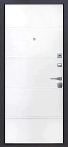 Входная металлическая дверь Гарда 9 Серебро Эмалит белый купить в Беларуси