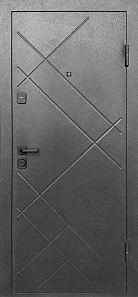 Входная металлическая дверь Форпост 7 Штамп Букле Графит Перламутр купить в Беларуси
