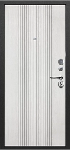 Входная металлическая дверь Нова серебро (белый ясень) купить в Беларуси